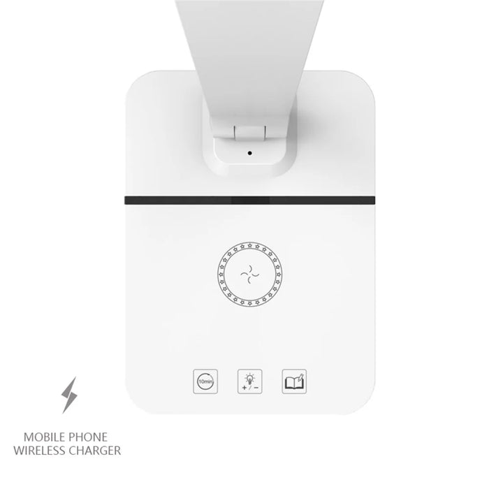 TD-619-CDWK Touch Control LED Desk Lamp 15W Wireless Charger Function Desk Light (USB Plug-In Powered) - 4