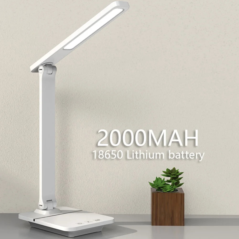 TD-619S LED Desk Lamp Built-in 2000mAh Battery Desk Light Timer Function Student Reading Light - 3