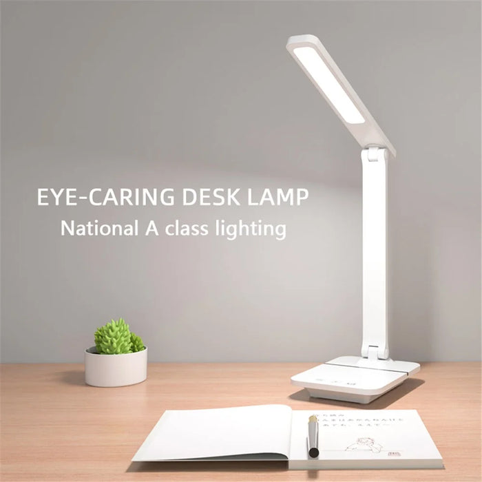 TD-619S-CD USB Stepless Dimming Night Light Student Study Reading Desk Lamp with Phone Holder - 3