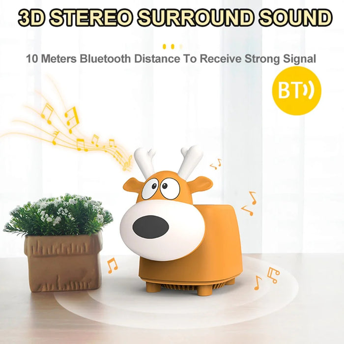 TB-102S Bluetooth-compatible Speaker Ambient Light Bedroom Bedside LED Night Light with 15W Wireless Charging - 4