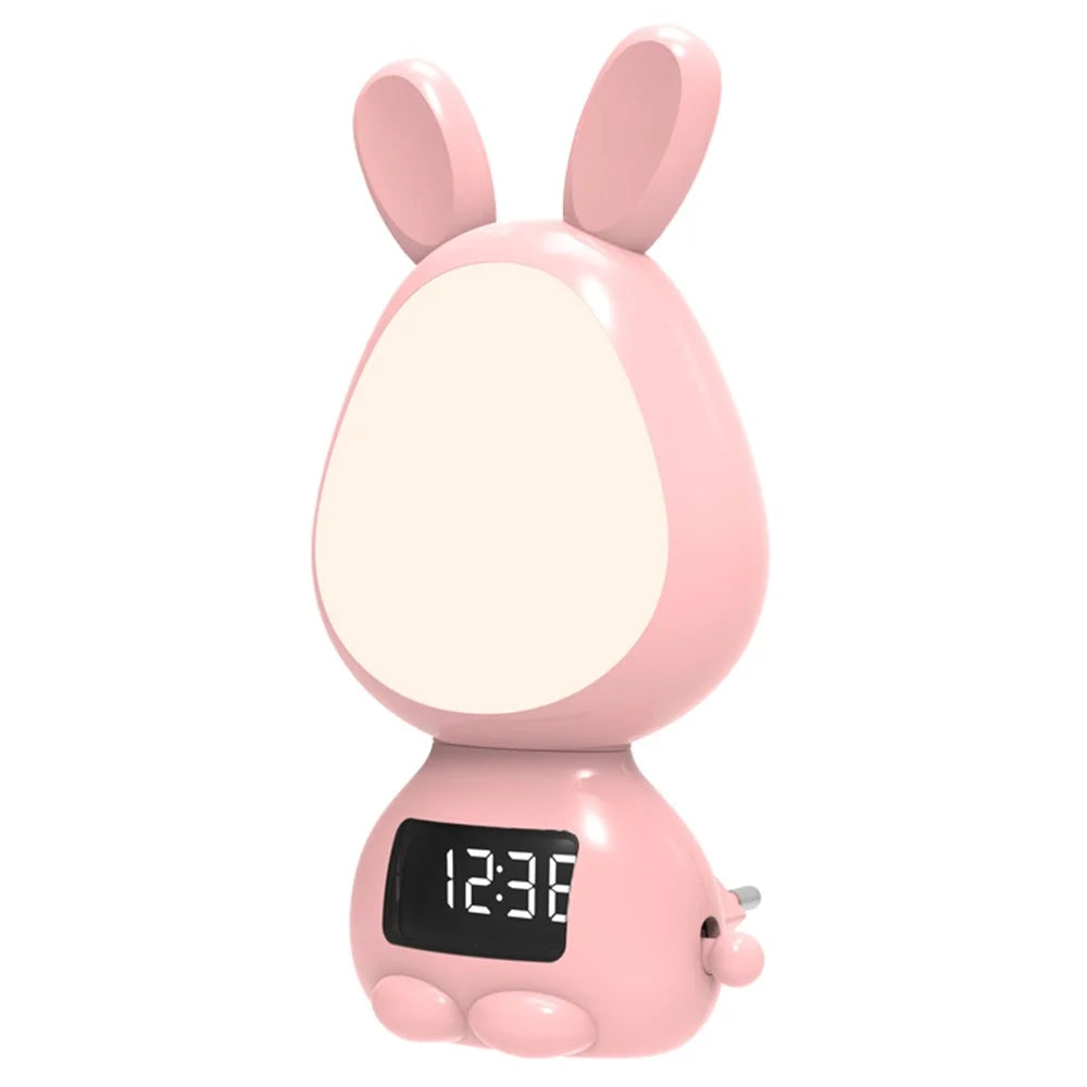 TB-106SLITXO Home Bedroom Night Light Nightlight Plug-in Wall Clock Dimmable Nightlight LED Lamp (EU Plug) - Pink - 1