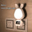 TB-106SLITXO Home Bedroom Night Light Nightlight Plug-in Wall Clock Dimmable Nightlight LED Lamp (EU Plug) - Pink - 7