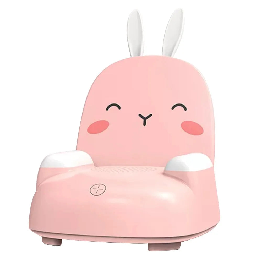 TB-99SLIWBT Rabbit Design 7 Color Ambient Light Bluetooth-compatible Speaker Night Light Table Lamp with 15W Wireless Charging - Pink - 1