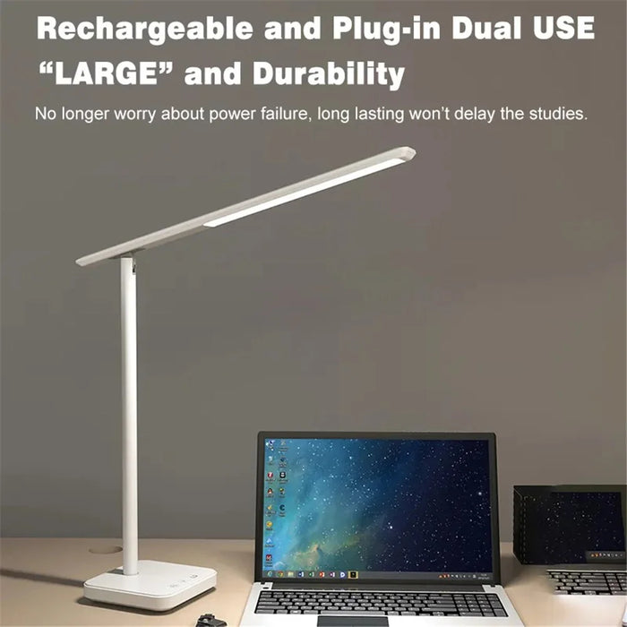 TB-82S Eye Protection LED Desk Lamp Foldable Reading Light with 3 Color Temperature Modes (USB Plug-In Powered) - 2