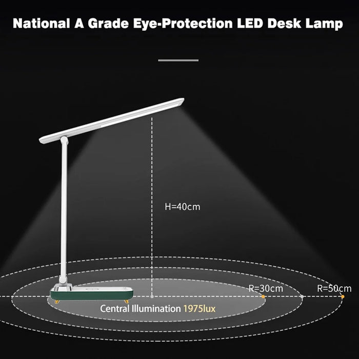 TB-76SLI Eye Protection LED Desk Lamp Dimmable Touch Control Table Light, Built-in 2000mAh Battery - 3