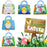 2Pcs Kids Easter Candy Bag Felt Cloth Party Decor Candy Chocolate Storage Tote Bag - Chicken Style B - 3