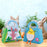 2Pcs Kids Easter Candy Bag Felt Cloth Party Decor Candy Chocolate Storage Tote Bag - Chicken Style B - 4