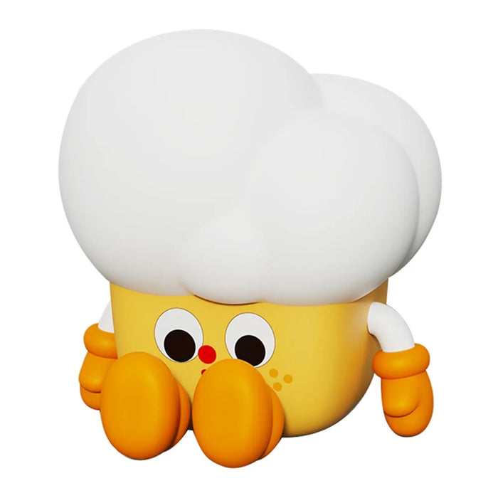 Popcorn Shape Silicone+ABS Touch Night Lamp Bedside Lamp Bedroom Decoration LED Light - 1