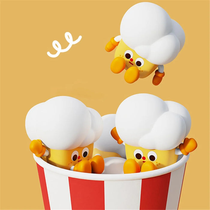 Popcorn Shape Silicone+ABS Touch Night Lamp Bedside Lamp Bedroom Decoration LED Light - 2