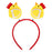 2Pcs Happy Easter Hair Hoop Bunny Carrot Eggs Chick Headband Party Prop - Chick - 1