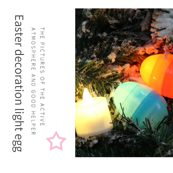 12Pcs Mixed Color Easter Egg with LED Light Party Decoration Kids Gift - 5