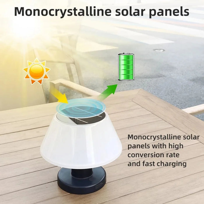 YH1901 Outdoor  Solar Table Lamp Waterproof LED Desk Light Color Temperature 4500K - 3