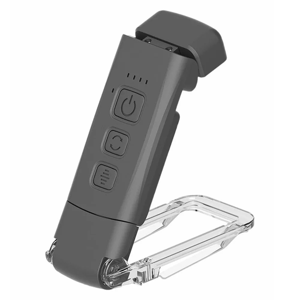 CS-X18 USB Rechargeable Portable Mini Night Light Clip Design Desktop LED Lamp - Black - 1