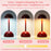 TD-06 Three colors can be switched by touch: white light / warm light / neutral light to create a  Bedside Lamp Mini Battery Operated LED Desk Light - Red - 2