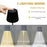 ML-G04 Bedside Light Vintage Pleated Table Light Reading Lamp (Built-in 2000mAh Battery) - Black - 3