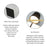 ML-G04 Bedside Light Vintage Pleated Table Light Reading Lamp (Built-in 2000mAh Battery) - Black - 5