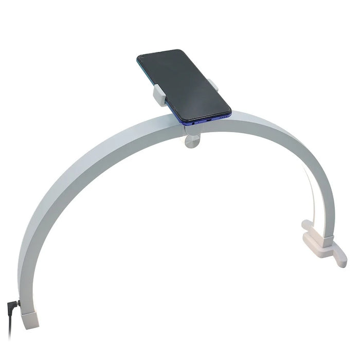 M12X 56cm Touch Control Foldable Desk Nail Light 3 Color Temperature LED Half Moon Lamp - White / US Plug - 2