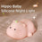 A002 Cute Hippo Baby Soft Silicone LED Night Lamp Rechargeable Bedside Tap Light - 2