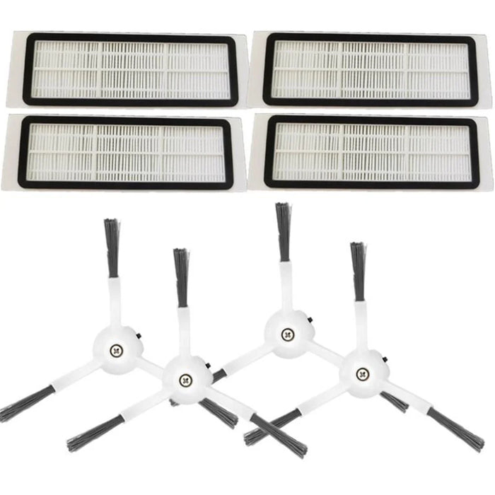 4PCS Side Brush + 4PCS Filters Kit for Robo Rock S5 S6 Xiaowa E2 E3 E4 Xiaomi 1 1S Vacuum Cleaner - 1