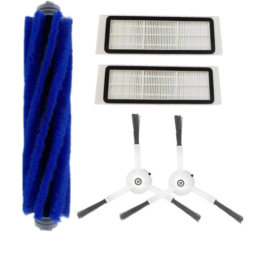 1*Main Brush + 2*Filter + 2*Side Brush Spare Parts Kit for Xiaomi Roborock S5 S6 Series/Xiaowa E2/E3/E4/Xiaomi 1/1S - 1