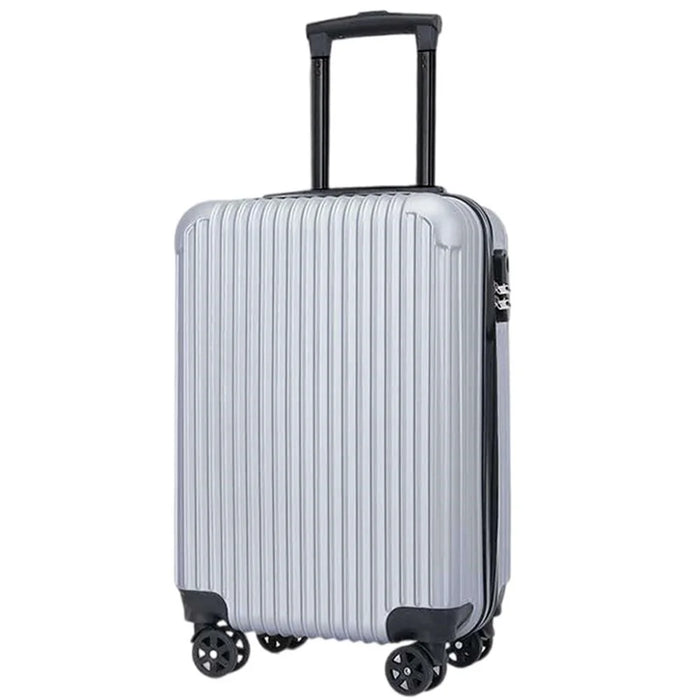 Adult Student 20-Inch Suitcase PC+ABS 34x24x50cm Lock Design Carry On Luggage - Grey - 1