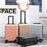 Adult Student 20-Inch Suitcase PC+ABS 34x24x50cm Lock Design Carry On Luggage - Grey - 6