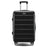 24-Inch Checked Luggage Case Pull Trolley Bag Suitcase Baggage, 39x26x64cm - Black - 1