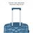 20-Inch PP Shell Carry On Luggage 4 Spinner Wheels Suitcase Trolley Case, 57x34x23cm - Blue - 4