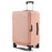 24-Inch Travel Suitcase 43x27x67cm Front Opening Pocket Carry On Luggage for Women Men - Pink - 1