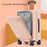 24-Inch Travel Suitcase 43x27x67cm Front Opening Pocket Carry On Luggage for Women Men - Pink - 2