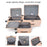 24-Inch Travel Suitcase 43x27x67cm Front Opening Pocket Carry On Luggage for Women Men - Pink - 6