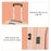 24-Inch Travel Suitcase 43x27x67cm Front Opening Pocket Carry On Luggage for Women Men - Pink - 7