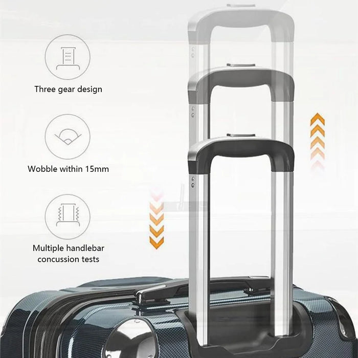 24-Inch Checked Luggage Case Trolley Carry-On Suitcase Baggage, 42x25x63cm - Green - 3