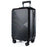 Stripe Design 20-inch ABS+PP Suitcase Silent Universal Wheels Travel Trolley Case, 36x23x50cm - Black - 1