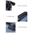 Stripe Design 20-inch ABS+PP Suitcase Silent Universal Wheels Travel Trolley Case, 36x23x50cm - Black - 4