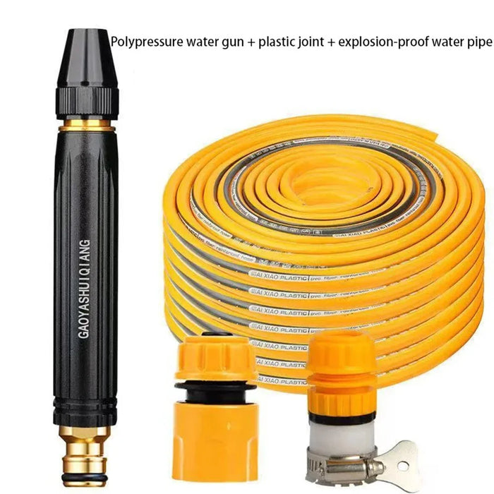 Car Washing Spray Nozzle High Pressure Vehicle Cleaning Watering Flushing Spray Gun with 15m Water Hose - 2