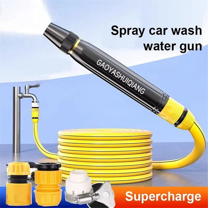 Car Washing Spray Nozzle High Pressure Vehicle Cleaning Watering Flushing Spray Gun with 15m Water Hose - 3