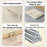 Oxford Fabric Storage Box 24L Foldable Steel Frame Transparent Window For Home Organization - Beige - 5