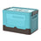 PP Lidded Storage Bin Foldable Storage Box Stackable Container for Outdoor Home Storage, Size: S - Blue - 1
