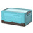 Foldable Plastic Storage Box with Lid for Home Car Organization Stackable Container Size L - Blue - 1