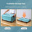 Foldable Plastic Storage Box with Lid for Home Car Organization Stackable Container Size L - Blue - 3