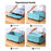 Foldable Plastic Storage Box with Lid for Home Car Organization Stackable Container Size L - Blue - 6
