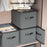 18L Home Foldable Storage Box with Lid Non Woven Fabric Clothes Organizer Closet Wardrobe Container 36 x 25 x 20cm - 5