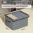 18L Home Foldable Storage Box with Lid Non Woven Fabric Clothes Organizer Closet Wardrobe Container 36 x 25 x 20cm - 7