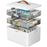 JOYBOS Household 3-Layer Large Capacity Medicine Box Family First Aid Kit Multi-Compartment Storage Organizer - 1