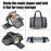 Portable Pet Carrier with Shoulder Strap Large Capacity Travel Expandable Tote Bag for Cats Dogs Gift, Size M - Grey+Blue - 5