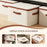 42L Foldable Organizer for Clothes Toys Underwear Washable Cotton Linen Storage Box with Lid - 2