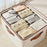 42L Foldable Organizer for Clothes Toys Underwear Washable Cotton Linen Storage Box with Lid - 3