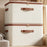 56L Foldable Organizer for Clothes Toys Underwear Washable Cotton Linen Storage Box with Lid - 7