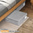 1Pc Under Bed Storage Box with Lid Foldable Organizer Container for Clothes Blankets Toys - Grey - 2